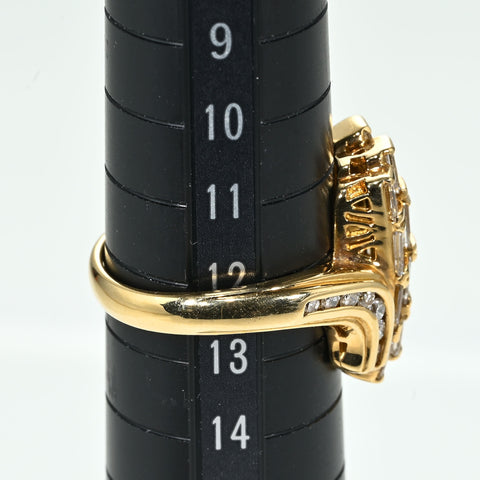 【中古】K18YG DIAMOND RING ダイヤモンドリング D2.01ct 7.4g #12.5