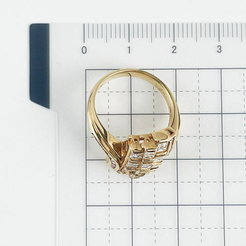 【中古】K18YG DIAMOND RING ダイヤモンドリング D2.01ct 7.4g #12.5