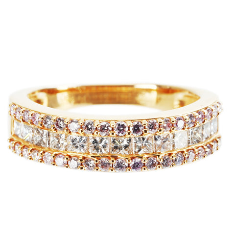 【中古】K18PG DIAMOND RING ダイヤモンドリング D0.90ct 4.7g #13