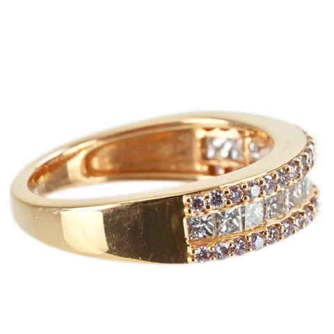 【中古】K18PG DIAMOND RING ダイヤモンドリング D0.90ct 4.7g #13