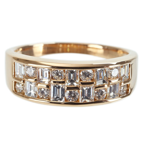 【中古】K18PG DIAMOND RING ダイヤモンドリング D1.11ct 4.3g #13