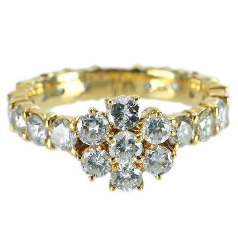 【中古】K18YG DIAMOND RING ダイヤモンドリング D0.80ct D1.79ct 4.0g #12