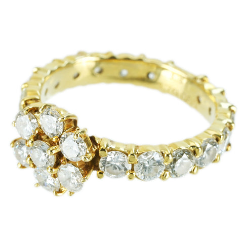 【中古】K18YG DIAMOND RING ダイヤモンドリング D0.80ct D1.79ct 4.0g #12