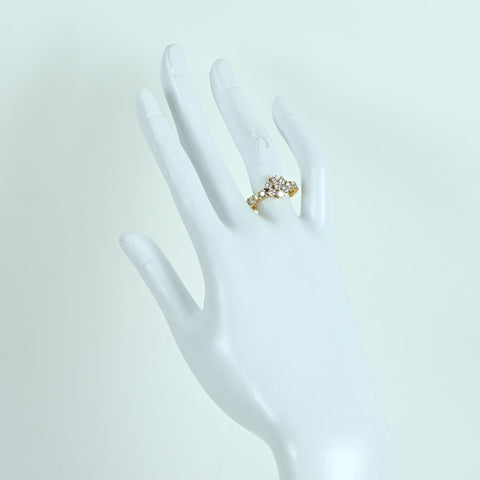 【中古】K18YG DIAMOND RING ダイヤモンドリング D0.80ct D1.79ct 4.0g #12