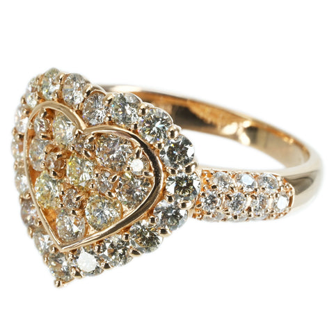 【中古】K18PG DIAMOND RING ダイヤモンドリング D2.00ct 5.4g #15