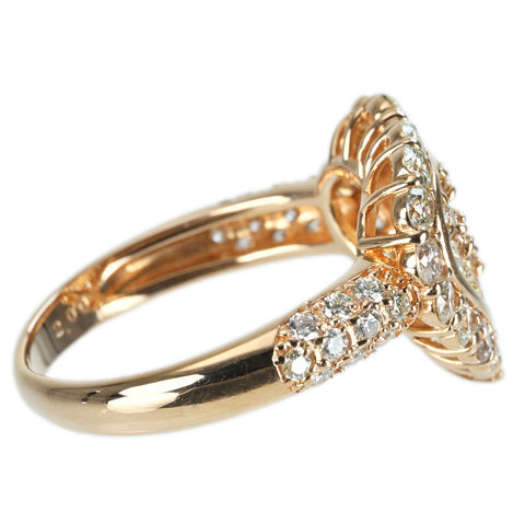 【中古】K18PG DIAMOND RING ダイヤモンドリング D2.00ct 5.4g #15