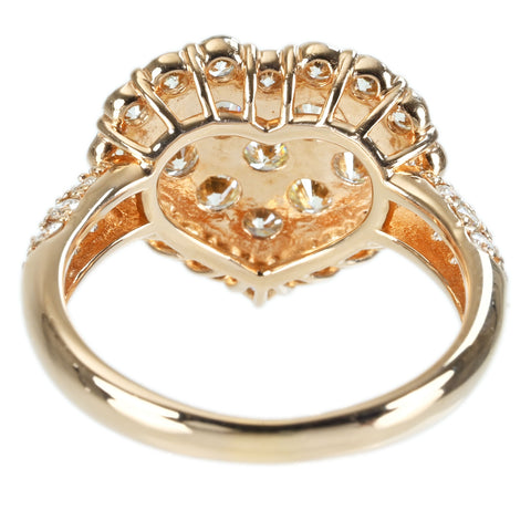 【中古】K18PG DIAMOND RING ダイヤモンドリング D2.00ct 5.4g #15