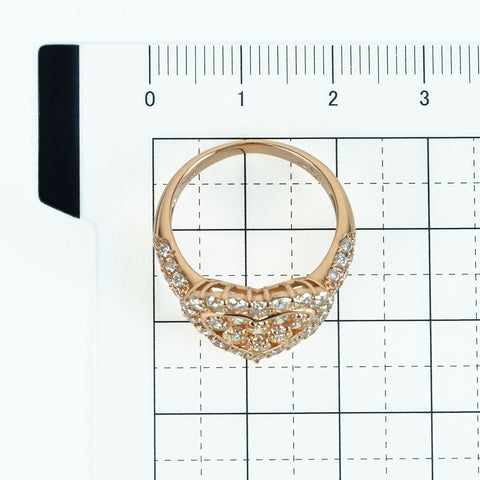 【中古】K18PG DIAMOND RING ダイヤモンドリング D2.00ct 5.4g #15