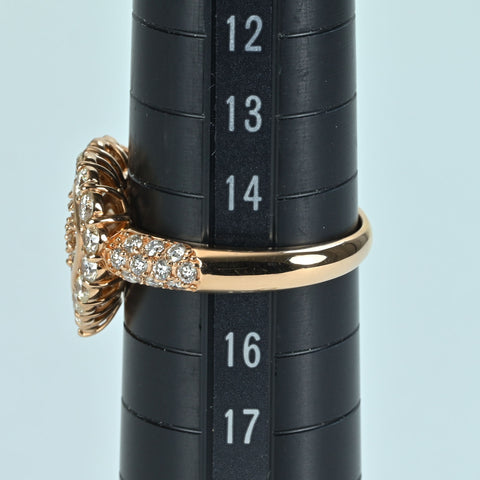 【中古】K18PG DIAMOND RING ダイヤモンドリング D2.00ct 5.4g #15