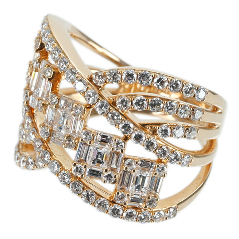 【中古】K18PG DIAMOND RING ダイヤモンドリング D2.00ct 8.8g #12