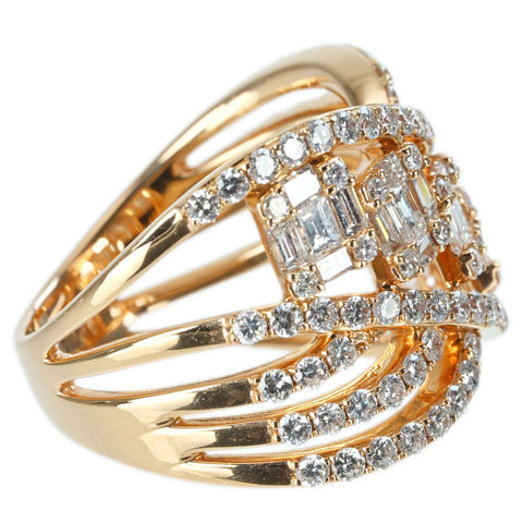 【中古】K18PG DIAMOND RING ダイヤモンドリング D2.00ct 8.8g #12