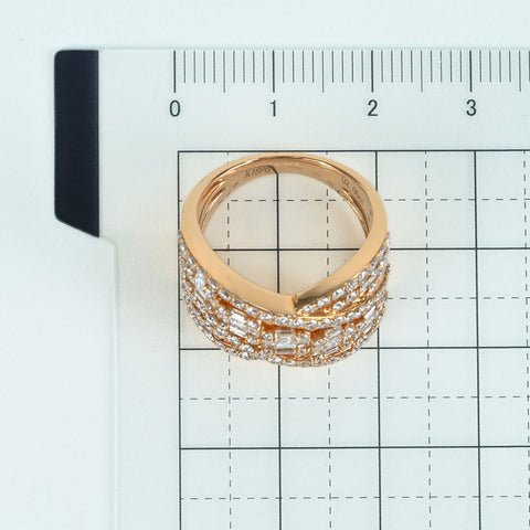 【中古】K18PG DIAMOND RING ダイヤモンドリング D2.00ct 8.8g #12