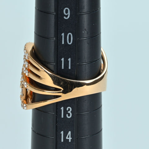 【中古】K18PG DIAMOND RING ダイヤモンドリング D2.00ct 8.8g #12