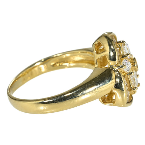 【中古】 K18YG DIAMOND RING ダイヤモンドリング D1.36ct 6.7g #13