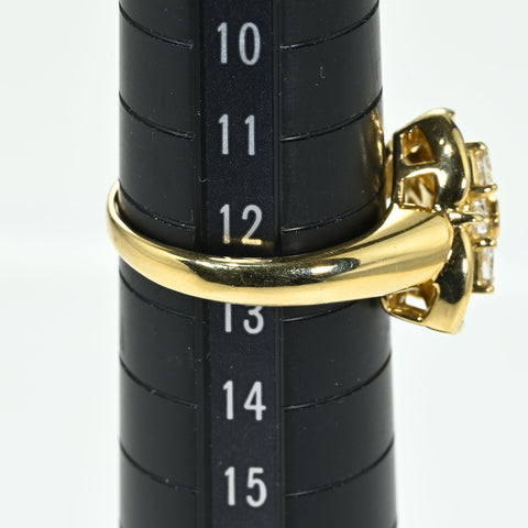 【中古】 K18YG DIAMOND RING ダイヤモンドリング D1.36ct 6.7g #13