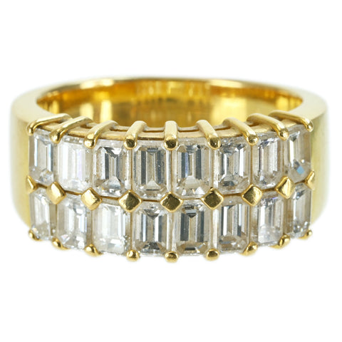 【中古】K18YG DIAMOND RING ダイヤモンドリング D2.90ct 10.3g #13.5