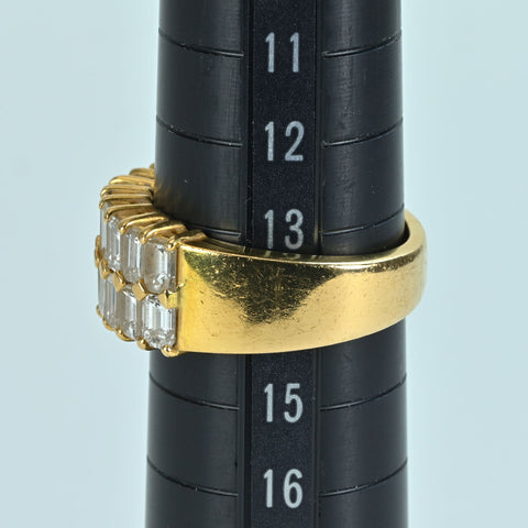 【中古】K18YG DIAMOND RING ダイヤモンドリング D2.90ct 10.3g #13.5