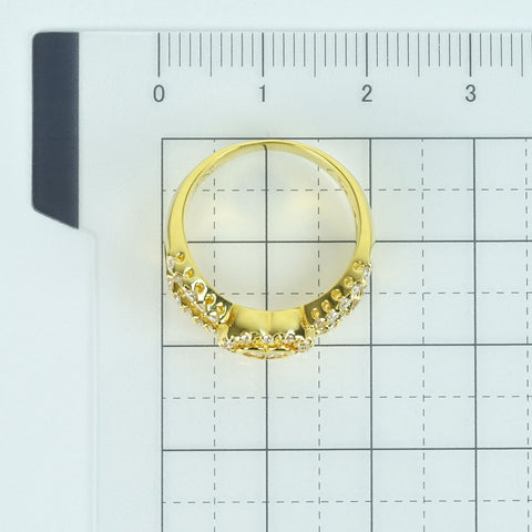 【中古】K18YG DIAMOND RING ダイヤモンドリング D0.18ct D0.43ct 5.4g #11