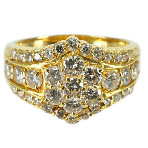 【中古】K18YG DIAMOND RING ダイヤモンドリング D2.00ct 8.6g #15