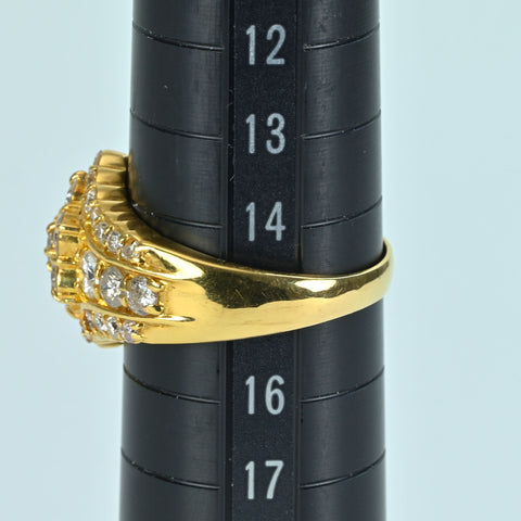 【中古】K18YG DIAMOND RING ダイヤモンドリング D2.00ct 8.6g #15