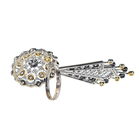 【中古】 K18YG/WG DIAMOND RING ダイヤモンドリング D2.65ct D0.005ct 12.0g #11