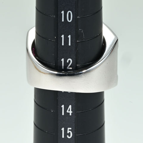 【中古】K18WG RUBY RING ルビーリング R4.06ct D0.60ct 15.7g #12.5