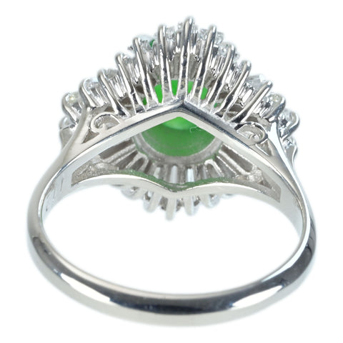 【中古】 PT900 JADEITE RING ヒスイリング D1.12ct GRJソーティング 7.6g #10.5