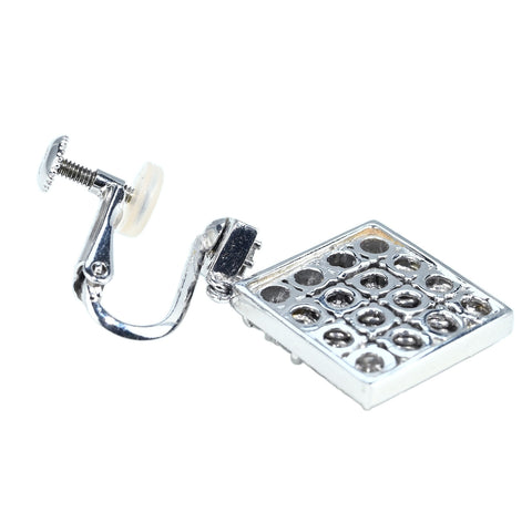 【中古】K14WG DIAMONDS EARRINGS ダイヤモンドイアリング 12.9g