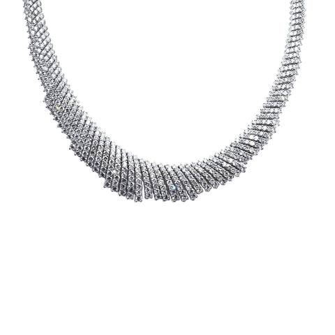 【中古】PT850 DIAMOND NECKLACE ダイヤモンドネックレス 30.00ct 86.5g