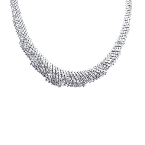 【中古】PT850 DIAMOND NECKLACE ダイヤモンドネックレス 30.00ct 86.5g