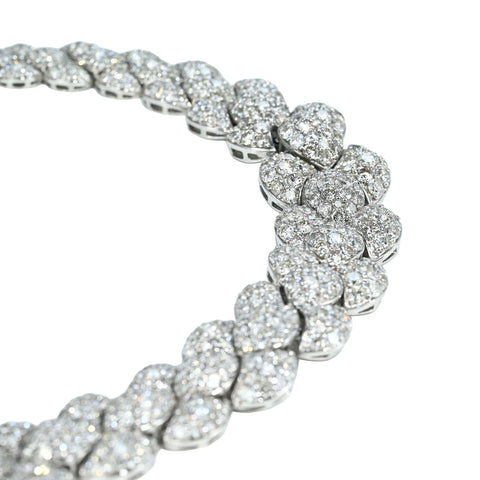 【中古】PT850 DIAMOND NECKLACEダイヤモンドネックレス D32.11ct 101.7g