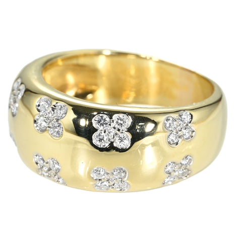 【中古】PONTE VECCHIOポンテ・ヴェッキオ 750 DIAMOND RING K18YGダイヤモンドリング D0.40ct 8.2ｇ#14 ONE PRICE