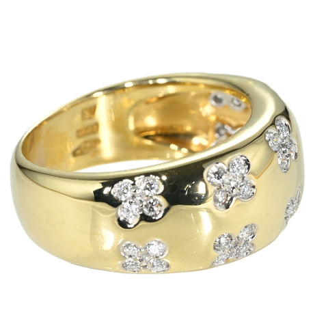 【中古】PONTE VECCHIOポンテ・ヴェッキオ 750 DIAMOND RING K18YGダイヤモンドリング D0.40ct 8.2ｇ#14 ONE PRICE