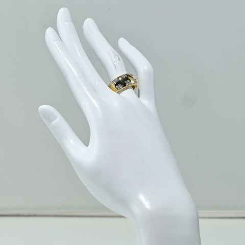 【中古】PONTE VECCHIOポンテ・ヴェッキオ 750 DIAMOND RING K18YGダイヤモンドリング D0.40ct 8.2ｇ#14 ONE PRICE