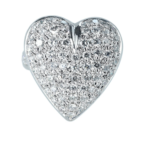 【中古】K18WG DIAMOND RING ダイヤモンドリング D1.65ct 鑑定書 14.7g #15.5