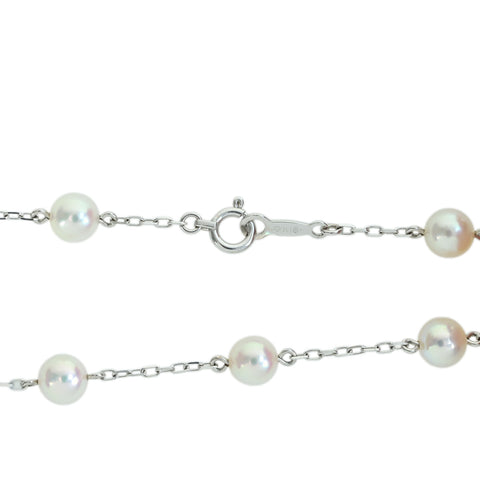 【中古】MIKIMOTO ミキモト K18WG AKOYA PEARL BRACELET アコヤパールブレスレット 2.8g