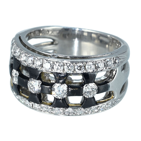 【中古】SOUTHERN CROSSサザンクロス PT900/K18 DIAMONDS RING ダイヤモンドリング D1.00ct 13.4g #13.5