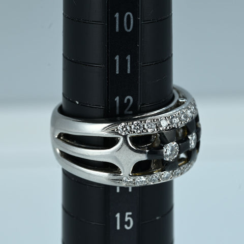 【中古】SOUTHERN CROSSサザンクロス PT900/K18 DIAMONDS RING ダイヤモンドリング D1.00ct 13.4g #13.5