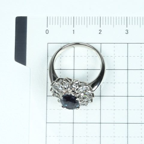 【中古】PT900 ALEXANDRITE RING アレキサンドライトリング A2.73ct D1.66ct GIA鑑別書 10.7g #13
