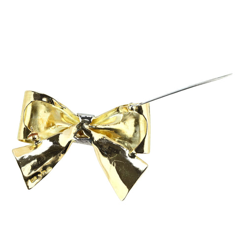 【中古】K18YG/WG DIAMOND BROOCH ダイヤモンドブローチ 17.5g