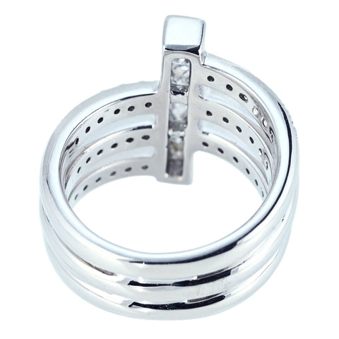 【中古】750 DIAMOND RING K18WGダイヤモンドリング D1.20ct 12.8g #12