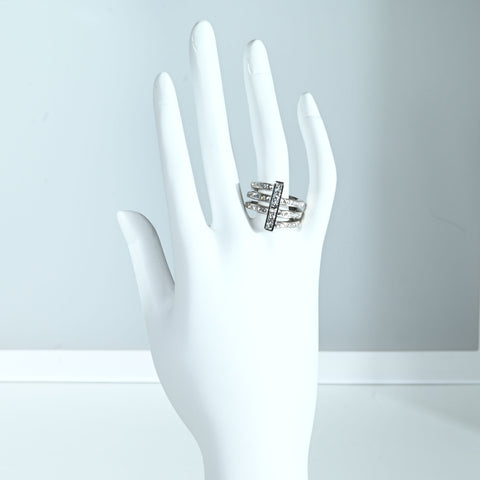 【中古】750 DIAMOND RING K18WGダイヤモンドリング D1.20ct 12.8g #12
