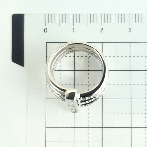 【中古】750 DIAMOND RING K18WGダイヤモンドリング D1.20ct 12.8g #12
