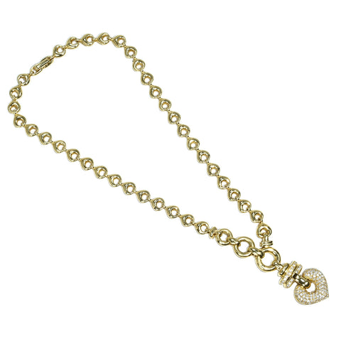 【中古】750 DIAMOND NECKLACE ダイヤモンドペンダントネックレス D1.60ct 45.4g