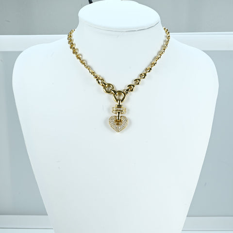 【中古】750 DIAMOND NECKLACE ダイヤモンドペンダントネックレス D1.60ct 45.4g