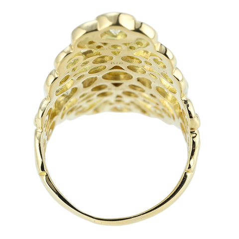 【中古】K18YG DIAMOND RING ダイヤもモンドリング D2.00ct 12.6g #17