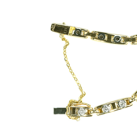 【中古】K18/PT900 DIAMOND BLACELET ダイヤモンドブレスレット D1.84ct 31.3g 16.5cm