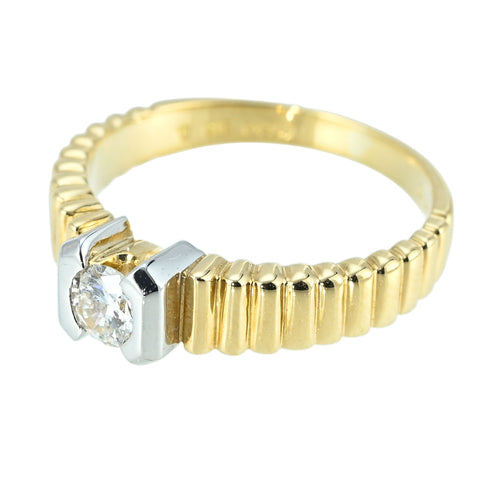 【中古】K18/PT900 DIAMOND RING ダイヤモンドリング D0.23ct 4.4g #10