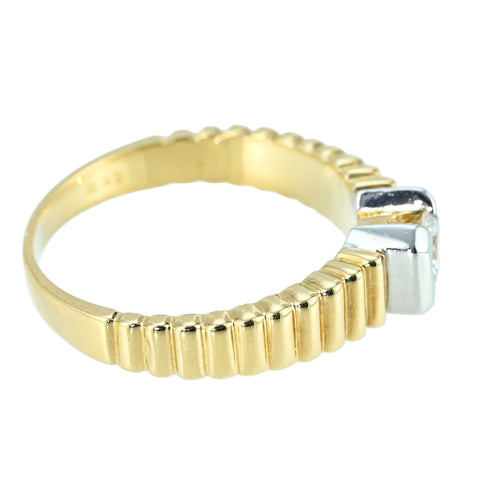 【中古】K18/PT900 DIAMOND RING ダイヤモンドリング D0.23ct 4.4g #10