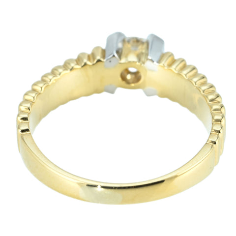 【中古】K18/PT900 DIAMOND RING ダイヤモンドリング D0.23ct 4.4g #10